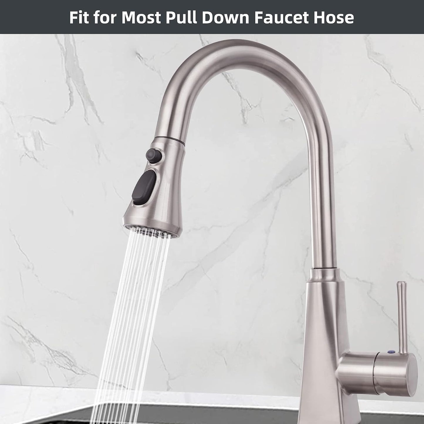 Universal Faucet Sprayer Head with 20-Piece Adapter Set – Kitchen Sink Water Spray Nozzle