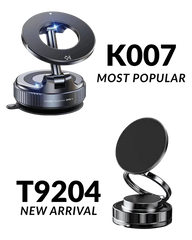 Magnetic + Vacuum Suction Phone Mount