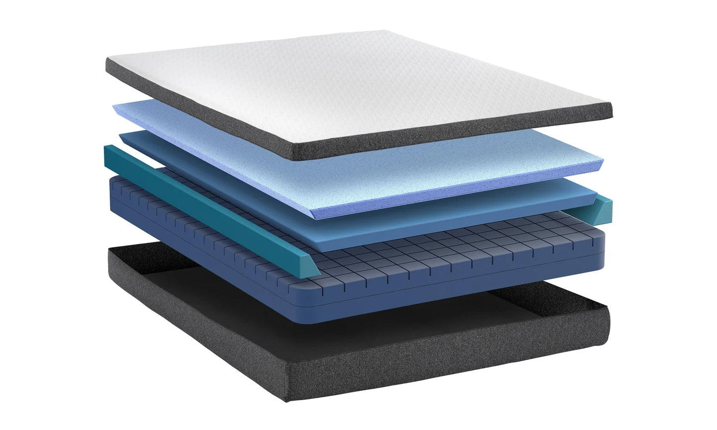Modern Upholstered Platform Bed Frame – Elegant Fabric Headboard & Solid Wood Base