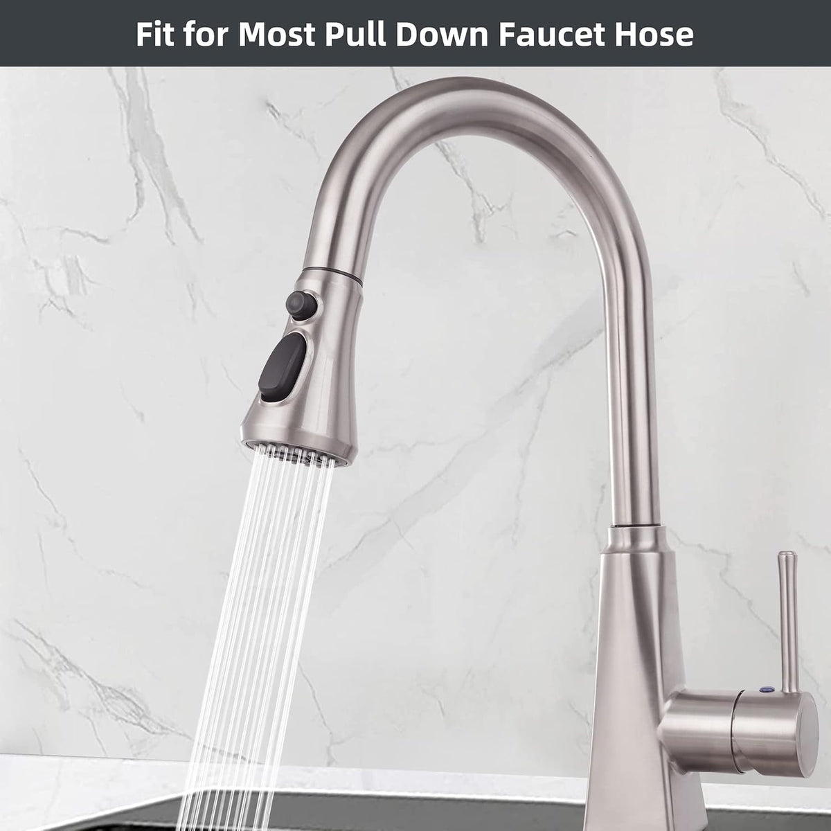 Universal Faucet Sprayer Head with 20-Piece Adapter Set – Kitchen Sink Water Spray Nozzle