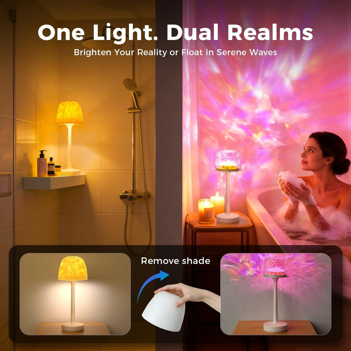 Modern LED Table Lamp – Touch Control Cordless Bedside & Desk Lamp