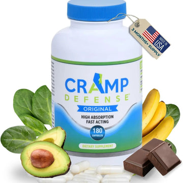 Cramp Defense Leg Cramps Relief Magnesium Supplement 180ct