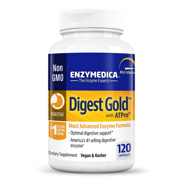 Enzymedica Digest Gold Digestive Enzymes for Bloating Relief 120ct