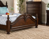 Luxury Classic Wooden Bedroom Furniture Set – King Size Bed, Nightstands, Dresser & Mirro