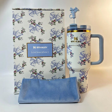 Stanley x Love Shack Fancy 40oz Tumbler – Holiday Rosa Beaux Blue
