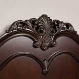 Luxury Classic Wooden Bedroom Furniture Set – King Size Bed, Nightstands, Dresser & Mirro