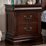 Luxury Classic Wooden Bedroom Furniture Set – King Size Bed, Nightstands, Dresser & Mirro
